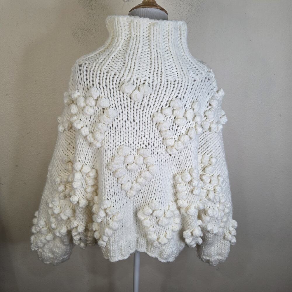 Chicwish Women's L/XL Knit your love Turtleneck Sweater Handmade Chunky Knit - Picture 5 of 7